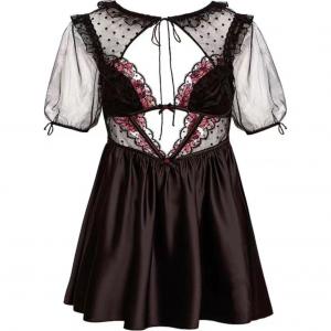 Victoria's Secret X For Love And Lemons Nightgown Women's Black