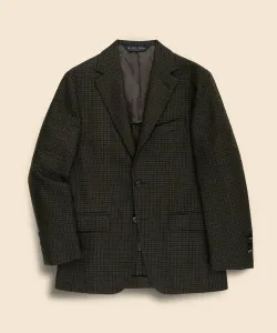 Куртка из шерсти и кашемира в клетку «Gun Club Check» с тремя пуговицами (модель TOKYO)