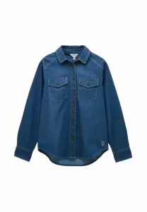 Блузка прямого кроя на пуговицах Joules, Mid Wash Blue