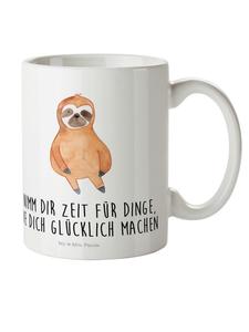 Детская кружка с изображением ленивца и надписью белого цвета Mr. & Mrs. Panda