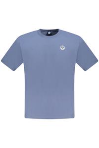 Мужская футболка North Sails хлопковая с логотипом на груди, светло-синий