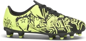 Футбольные бутсы Puma для детей и подростков Tacto Christian Pulisic Firm, для искусственного покрытия, черный