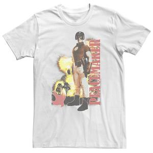 Футболка с логотипом взрыва Big & Tall DC Comics The Suicide Squad Peacemaker, белый