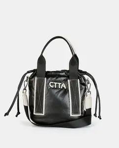 Кросс-боди лимонного цвета Caminatta, черный