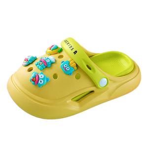 Детские тапочки с противоскользящей подошвой, износостойкие, легкие и амортизирующие ABC KIDS, зеленый