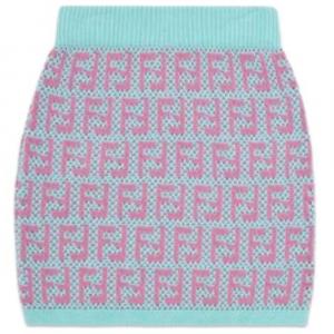Детская юбка средней длины FENDI, мультиколор