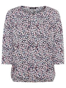 Рубашка с длинными рукавами Клара темно-синего и пыльно-розового цветов Olsen