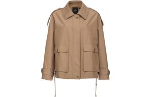 PINKO Пиджак с длинными рукавами и отложным воротником, Umber