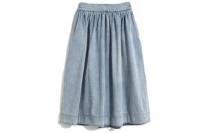 Джинсовая длинная юбка женская светло-голубая GAP