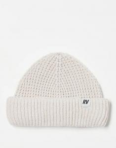 Винтажная вафельная шапка-бини унисекс Reclaimed Vintage цвета экрю