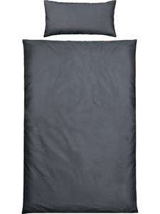 Постельное белье из микрофибры Boston антрацитового цвета REDBEST, 155x220 см (40x80 см)