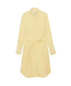Желтое платье рубашка с поясом Ines De La Fressange Paris, желтый