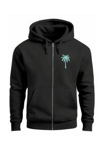 Толстовка Neverless MIT KAPUZE PALMENLOGO TRAVEL , Schwarz/Anthracite