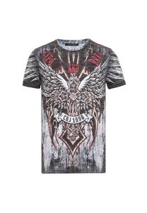 Футболка с модным принтом CIPO & BAXX, серый