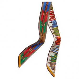 HERMES Шёлковый шарф женский разноцветный, Multicolor