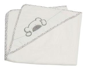 Банное полотенце с капюшоном big willi Bebe'S Collection, кремовый/серый