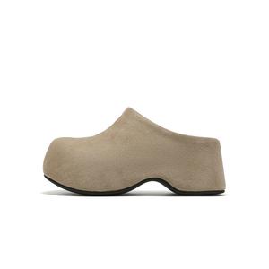 Женские сандалии с закрытым носком и резиновой подошвой, устойчивые к истиранию ST&SAT, Brown