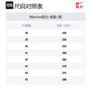 WARRIOR Slip Resistant Abrasion Resistant Low top Skateboard Shoes Men's White