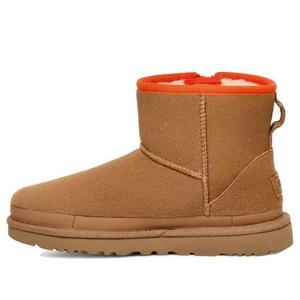 (WMNS) UGG Classic Mini Zipper Tape Logo 'Chestnut'