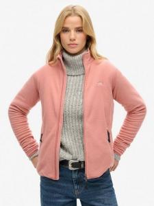 Флисовая куртка с полной застежкой-молнией Superdry, цвет Ash Rose