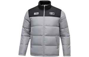Спортивная модная коллекция пуховик мужской серебристый Lining, цвет Silver