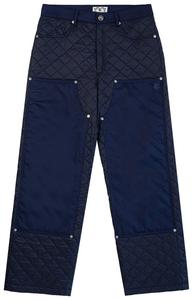 Стеганые брюки Eric Emanuel EE, темно-синие