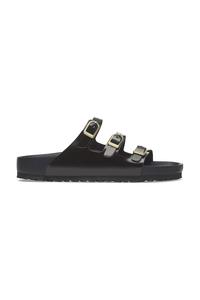 Кожаные шлепанцы Florida D-Buckle Exq Birkenstock, черный