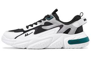 Противоскользящие амортизирующие кроссовки на низком ходу Warrior в черно-белом цвете для мужчин