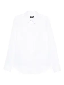 Рубашка с длинными рукавами на пуговицах GIORGIO ARMANI, белый