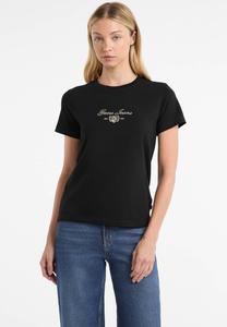 Футболка Guess Jeans LOGOSTICKEREI, Schwarz/Black