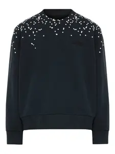 Хлопковая толстовка MM6 Maison Margiela, синий