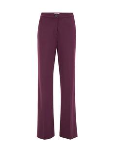Широкие брюки со складками WE Fashion, цикламеновый
