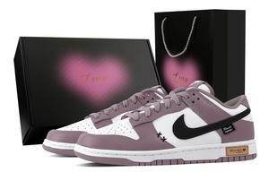 Dunk Dusk White Dream, Heart Box устойчивые к истиранию низкие кроссовки для скейтбординга унисекс Nike, фиолетовый