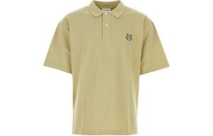 Поло Bold Fox Head Patch оверсайз Maison Kitsune, зеленый