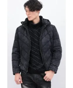 Джинсовая пуховая куртка TORNADO MART, цвет Black