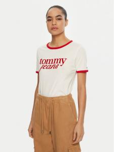 Футболка свободного кроя DW0DW19449 Tommy Jeans, белый