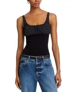 Топ Luana с драпировкой STEVE MADDEN, черный