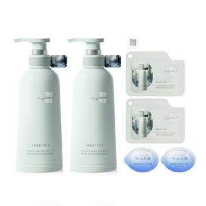 Шампунь и кондиционер против перхоти для контроля жирности и объема волос, 500мл/500мл*2 VETES, [Dandruff Treatment Itch Relief]Snow 500ml*2