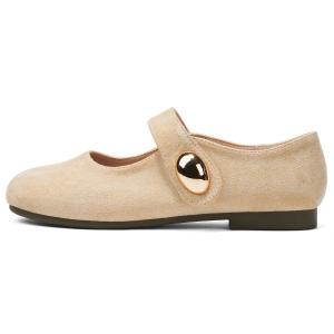 Туфли Мэри Джейн на плоской подошве женские OMS, Nude