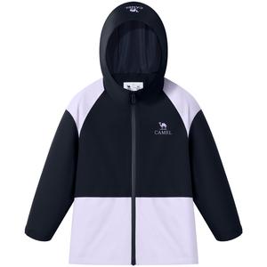 Детская ветровка с капюшоном утепленная CAMEL, ink синий/misty mountain фиолетовый