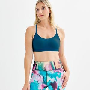 Бесшовный регулируемый спортивный бюстгальтер Tek Gear с низкой ударной нагрузкой, цвет Blue Crayon