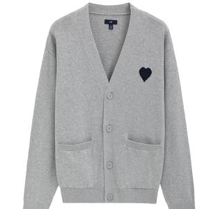 Весенний кардиган из трикотажной ткани Unisex GAP, светло-серый