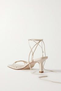 AEYDE кожаные сандалии Roda, кремовый