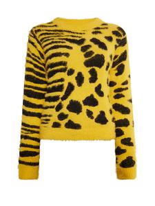 Женский вязаный свитер темно-желтого цвета myMo ROCKS