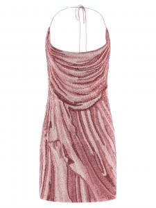 Платье с пайетками BALMAIN, розовый