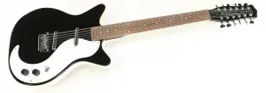 Danelectro D5912 Black - 12-струнная электрогитара с 2 звукоснимателями типа lipstick tube (ТОЛЬКО ЧТО ПРИБЫЛА) НОВАЯ!