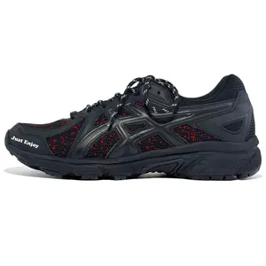 ASICS Беговые кроссовки мужские Jog 100 T Abrasion Resistant Breathable Low top Black Red