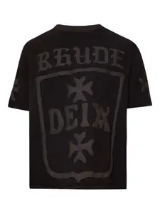 Футболка с графичным принтом Rhude, черный