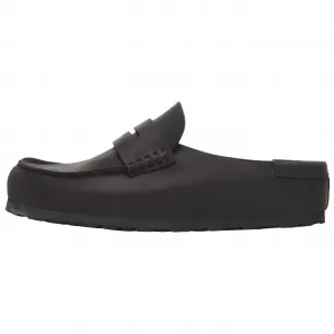 Кожаные шлепанцы с пенни-ремешком Birkenstock, Black