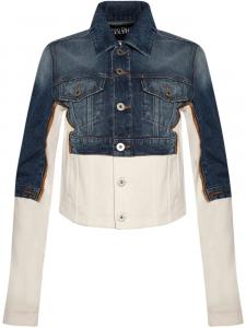 Jean Paul Gaultier укороченная джинсовая куртка, синий